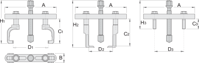 Extractor ramificat UNOR pentru fulie